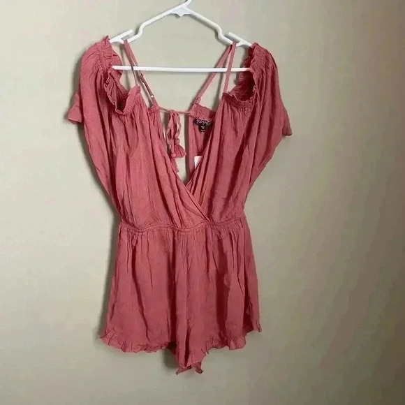 Topshop Blush Lightweight Coverup Romper Small - Picture 4 of 12